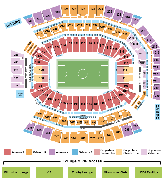 Lincoln Financial Field World Cup Seating Chart