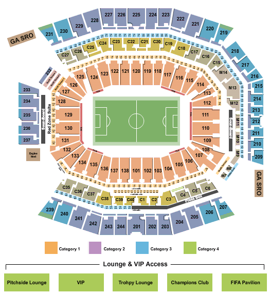 Lincoln Financial Field World Cup Seating Chart